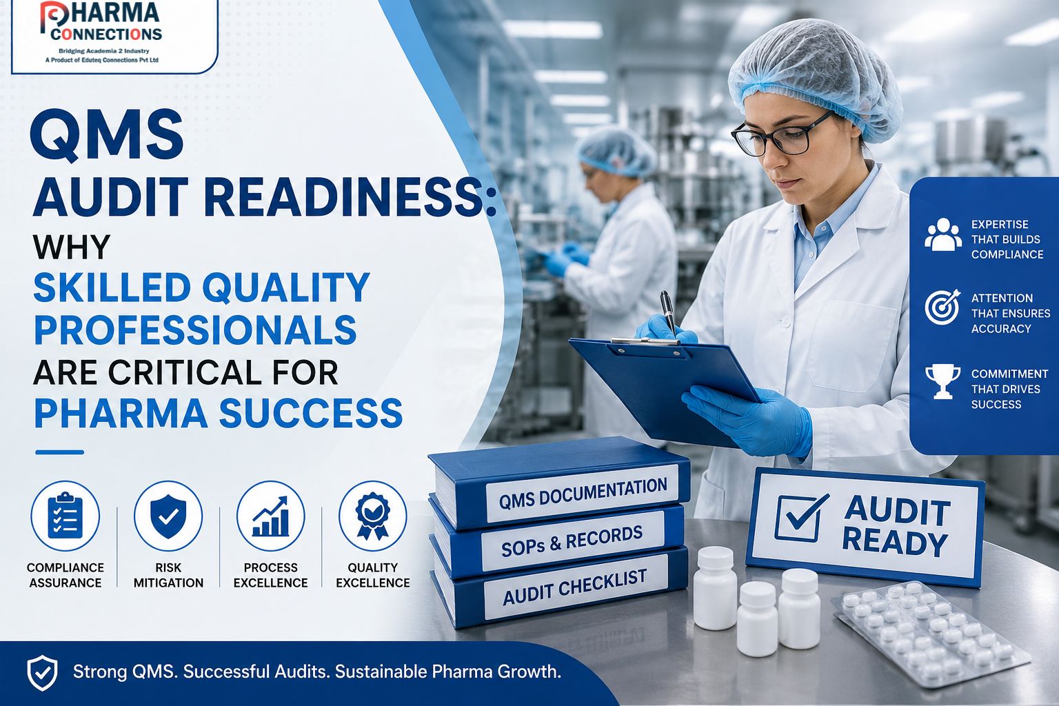 QMS Audit Readiness: Why Skilled Quality Professionals Are Critical for Pharma Success